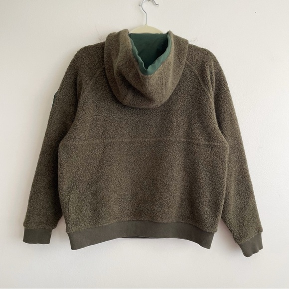 Outdoor Voices MegaFleece wool half zip sweater hoodie athleisure lounge small S - Picture 4 of 12